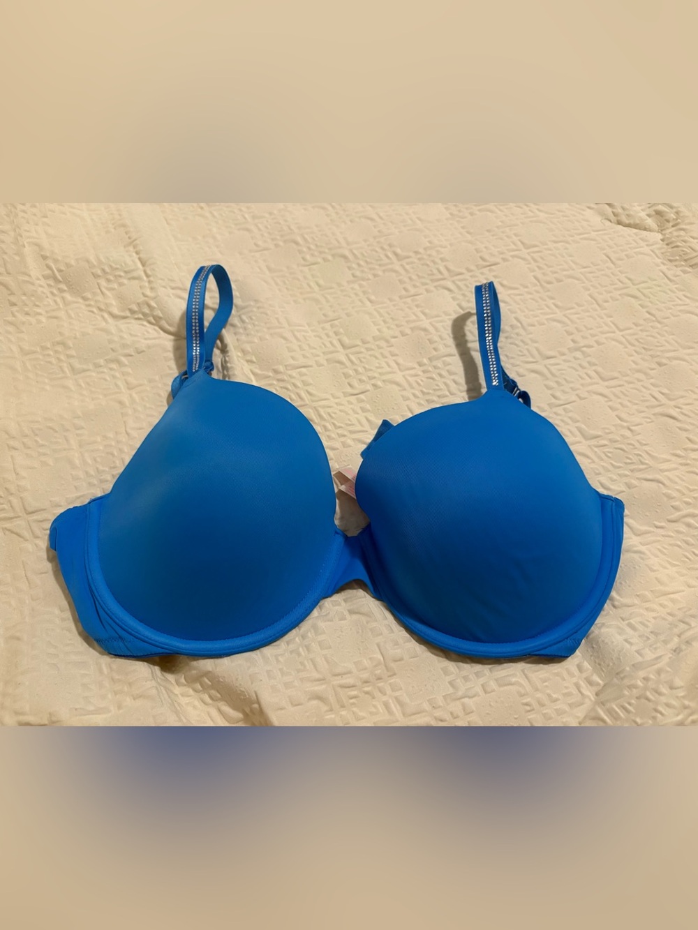 PINK Victoria's Secret Smooth Blue Padded T-Shirt Bra